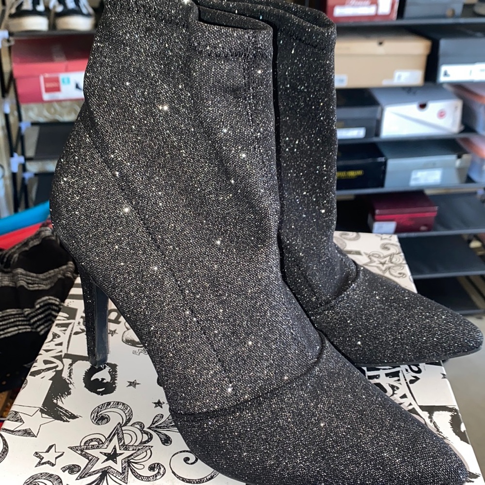 Brash Glitter Pump Bootie 7.5 worn once